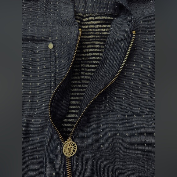 Anne Klein Dark Blue Patterned Jacket - Picture 5 of 14